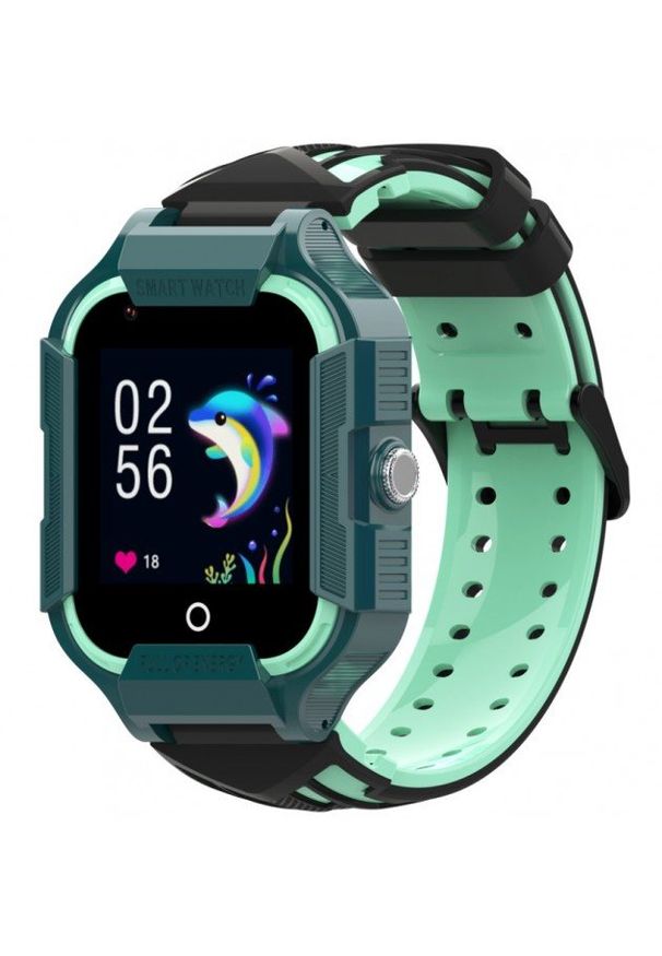 GARETT - Smartwatch Garett Kids Neon 4G zielony. Rodzaj zegarka: smartwatch. Kolor: zielony. Materiał: guma