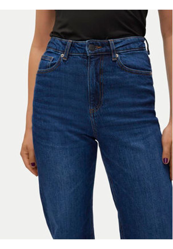 Vero Moda Jeansy Tessa 10311180 Granatowy Wide Leg. Kolor: niebieski