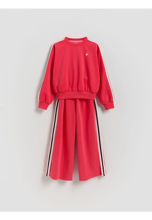 Reserved - Bawełniany komplet - intensywny róż. Kolor: różowy. Materiał: bawełna
