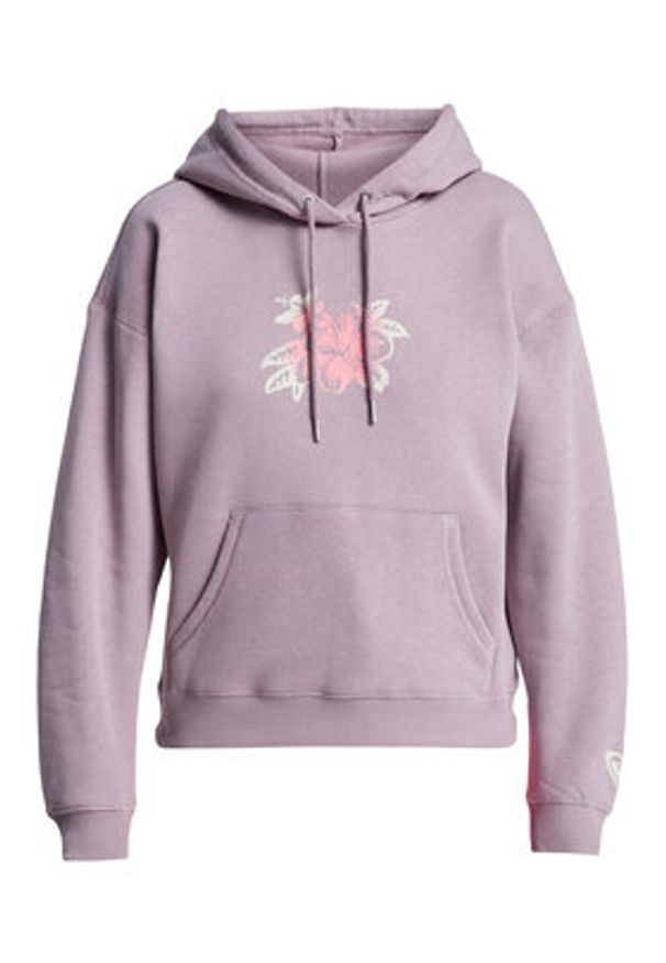 Roxy Bluza Perfect Place Brushed ERJFT05032 Fioletowy Regular Fit. Kolor: fioletowy. Materiał: bawełna