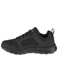 skechers - Buty sportowe Sneakersy męskie, Skechers Track-Knockhill. Zapięcie: sznurówki. Kolor: czarny, żółty, szary, wielokolorowy. Materiał: syntetyk, tkanina, materiał. Szerokość cholewki: normalna. Sport: turystyka piesza