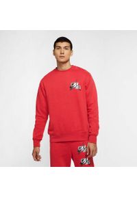 Bluza dresowa Air Jordan Jumpman Fleece. Kolor: czerwony. Materiał: dresówka