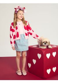 Sinsay - Sweter rozpinany w serca - wielobarwny #1