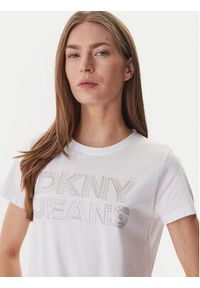 DKNY T-Shirt DJ6T1692 Biały Regular Fit. Kolor: biały. Materiał: bawełna #3