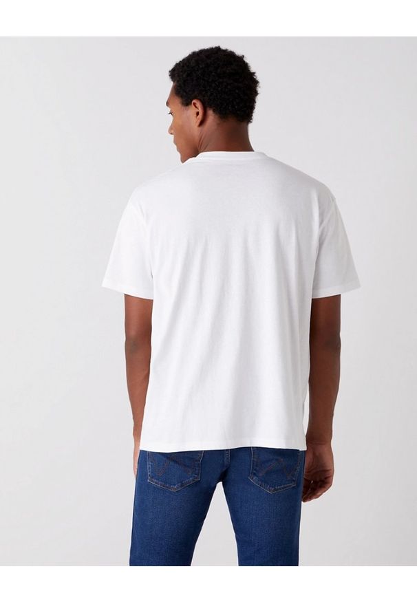 Wrangler - MĘSKI T-SHIRT WRANGLER SS SEASONAL TEE REAL WHITE W7ADGFXW1 112131330