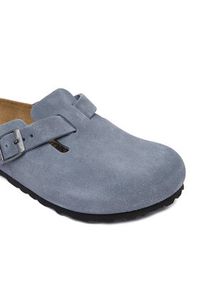 Birkenstock Klapki Boston 1032727 Niebieski. Kolor: niebieski. Materiał: zamsz, skóra #6