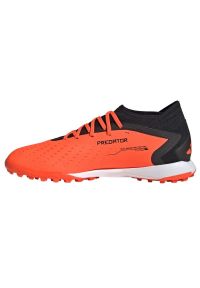 Adidas - Buty piłkarskie adidas Predator Accuracy.3 Tf M GW4638 pomarańczowe pomarańcze i czerwienie. Zapięcie: sznurówki. Kolor: pomarańczowy. Materiał: materiał, syntetyk. Szerokość cholewki: normalna. Sport: piłka nożna #3