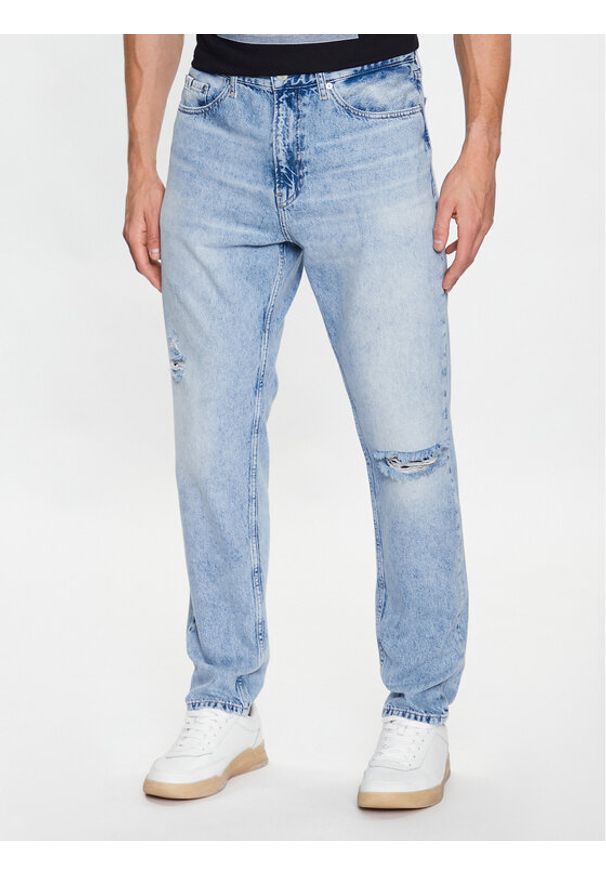 Calvin Klein Jeans Jeansy J30J323385 Niebieski Regular Fit. Kolor: niebieski