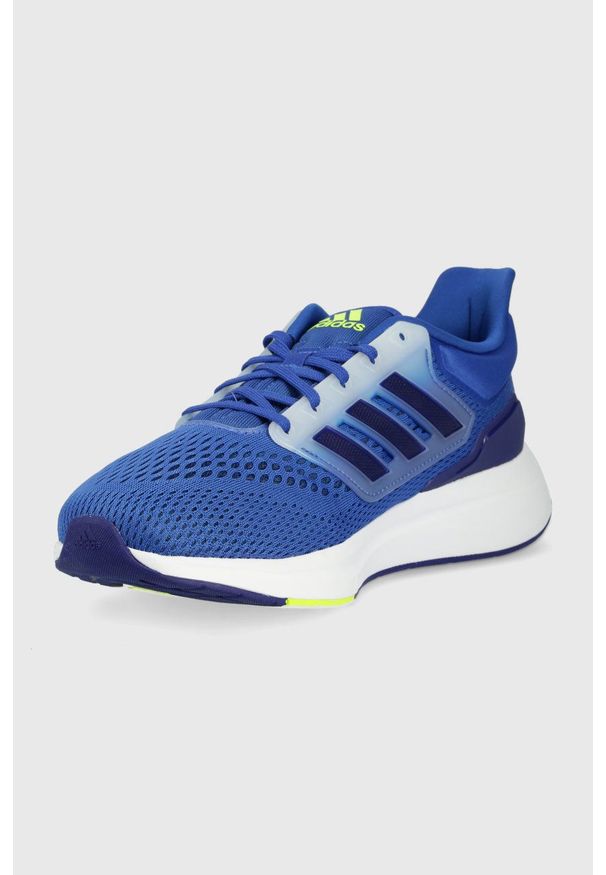 Adidas - adidas buty do biegania EQ21 Run. Zapięcie: sznurówki. Kolor: niebieski. Materiał: materiał, guma. Szerokość cholewki: normalna. Sport: bieganie