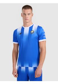 4f - 4F Koszulka klubowa wyjazdowa z sezonu 2025/26 męska 4F x Stal Mielec - niebieska M. Okazja: do domu. Kolor: niebieski. Materiał: włókno, dzianina. Długość: długie. Wzór: gradientowy. Styl: klasyczny, sportowy