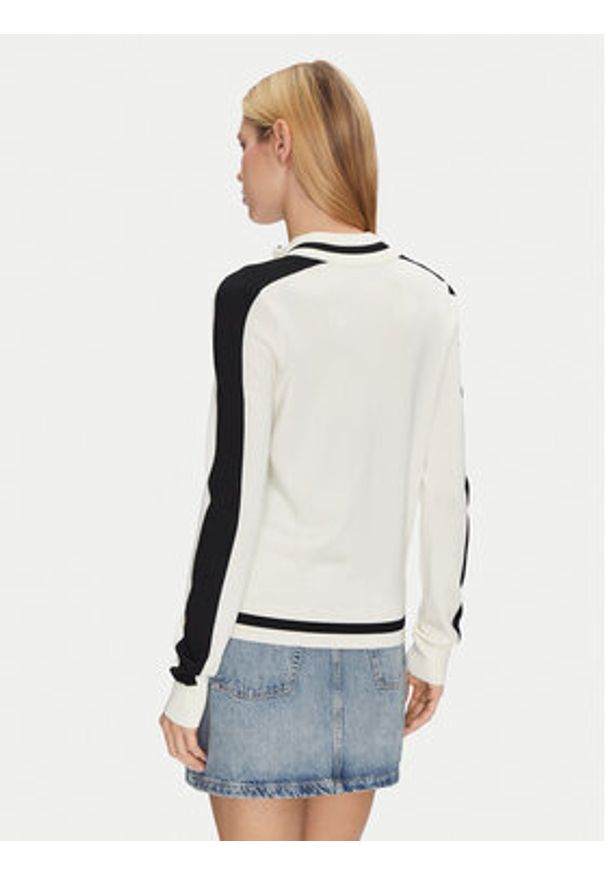 Guess Bluza V5GQ01 Z3D60 Beżowy Regular Fit. Kolor: beżowy. Materiał: wiskoza