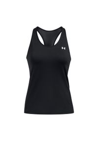 Damski tank top Under Armour HeatGear® Racer. Kolor: czarny, biały, wielokolorowy. Materiał: materiał. Sport: fitness #1