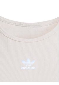 Adidas - adidas Top Essentials KD3822 Beżowy Slim Fit. Kolor: beżowy. Materiał: wiskoza #2