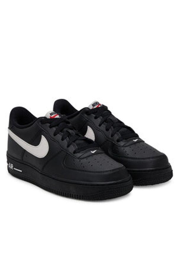 Nike Sneakersy Air Force 1 GS HV6359 Czarny. Kolor: czarny. Materiał: skóra. Model: Nike Air Force