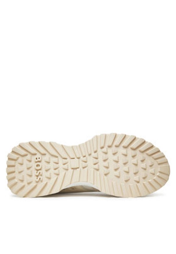 BOSS Sneakersy Jonah 50548782 Beżowy. Kolor: beżowy. Materiał: skóra