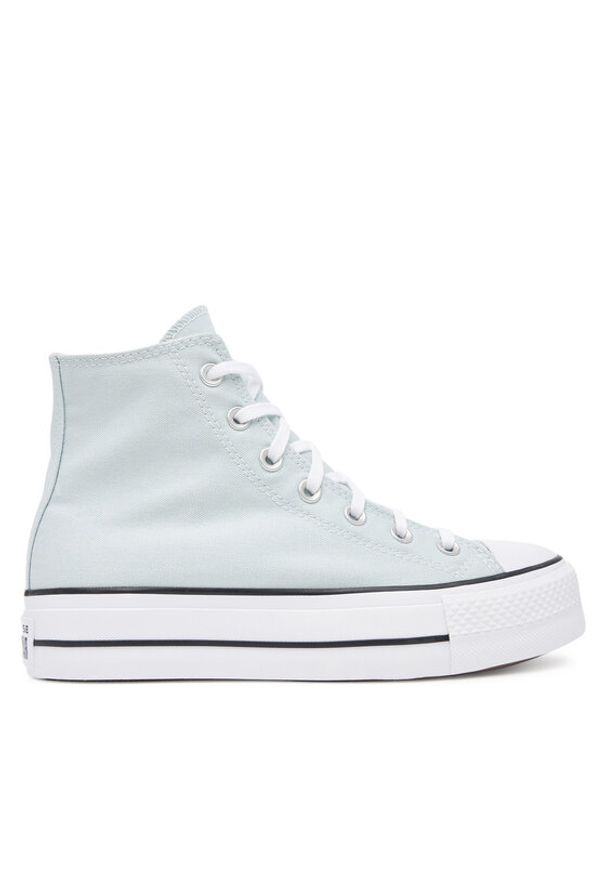 Converse Trampki Chuck Taylor All Star Lift Platform A11873C Błękitny. Kolor: niebieski. Materiał: materiał. Obcas: na platformie