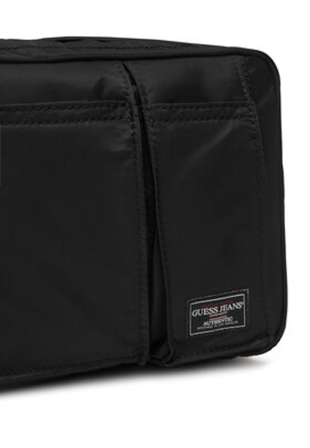 Guess Jeans Saszetka M6RZ02 WK512 Czarny. Kolor: czarny. Materiał: materiał