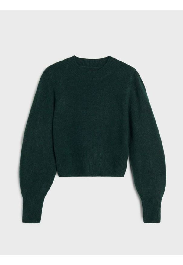 Sinsay - Sweter basic - zielony. Kolor: zielony