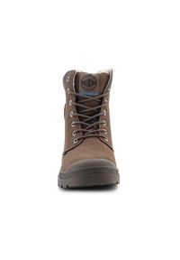 Buty do chodzenia męskie Palladium Pampa Sport Cuff Wps. Zapięcie: sznurówki. Kolor: brązowy. Materiał: materiał, skóra, syntetyk. Szerokość cholewki: normalna. Sport: turystyka piesza