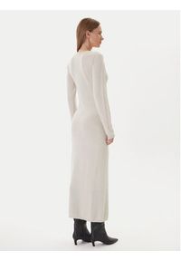 Kontatto Sukienka dzianinowa 3M0964C Écru Slim Fit. Kolor: kremowy. Materiał: syntetyk #3
