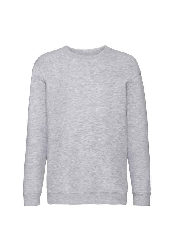 FRUIT OF THE LOOM - Sweter Premium Dla Dzieci. Kolor: szary. Sport: joga i pilates