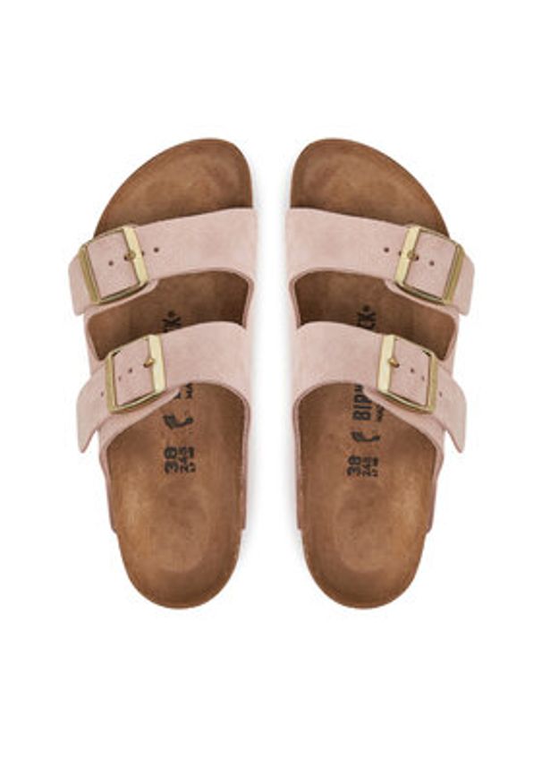 Birkenstock Klapki Arizona 1026170 Różowy. Kolor: różowy. Materiał: zamsz, skóra