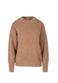 VEVA - Karmelowy Sweter Oversize Journey. Kolor: beżowy. Materiał: jeans, wełna. Sezon: lato. Styl: sportowy #1