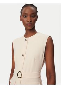 Rinascimento Sukienka koktajlowa CFC0020278002 Beżowy Slim Fit. Kolor: beżowy. Materiał: syntetyk. Styl: wizytowy #5