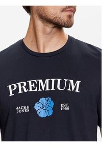Jack & Jones T-Shirt Jprblaalfie 12259673 Granatowy Regular Fit. Kolor: niebieski. Materiał: bawełna #3