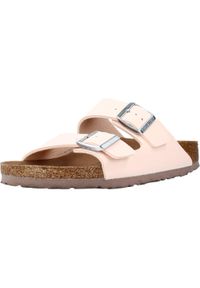 Klapki damskie Birkenstock Arizona Vegan BF. Kolor: różowy. Materiał: materiał