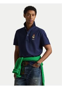 Polo Ralph Lauren Polo 710B16616001 Granatowy Regular Fit. Typ kołnierza: polo. Kolor: niebieski. Materiał: bawełna #1