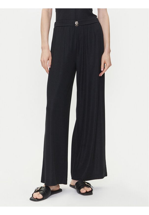 Emporio Armani Spodnie materiałowe EW000594 AF12206 FC043 Czarny Wide Leg. Kolor: czarny. Materiał: syntetyk