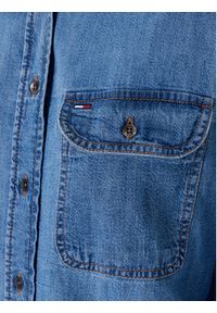 Tommy Jeans Koszula jeansowa DW0DW21073 Niebieski Relaxed Fit. Kolor: niebieski. Materiał: bawełna #3