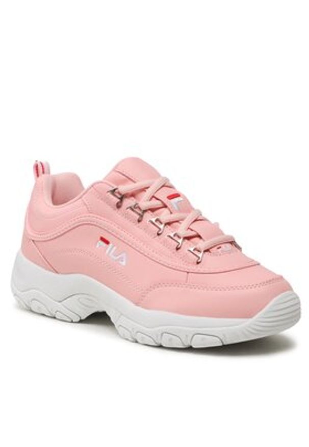 Fila Sneakersy Strada Wmn 1010560.40063 Różowy. Kolor: różowy. Materiał: skóra
