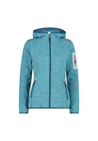 Polar z kapturem dla kobiet CMP. Typ kołnierza: kaptur. Kolor: niebieski, czerwony, wielokolorowy. Materiał: polar. Sezon: zima. Sport: narciarstwo #1