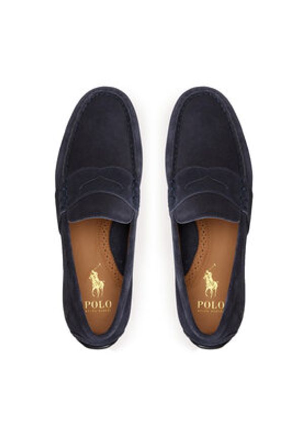Polo Ralph Lauren Mokasyny Reynold 803893741001 Granatowy. Kolor: niebieski. Materiał: zamsz, skóra