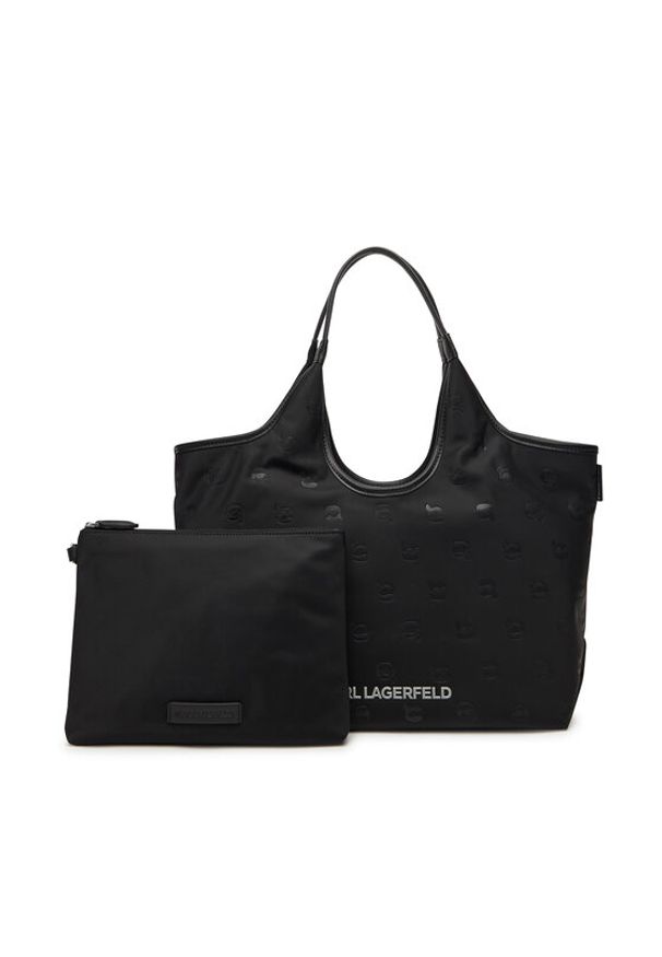 Karl Lagerfeld - KARL LAGERFELD Torebka A3W30116 Czarny. Kolor: czarny. Materiał: skórzane