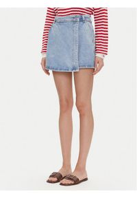 Pepe Jeans Spódnico-szorty PL801187 Niebieski Regular Fit. Kolor: niebieski. Materiał: bawełna