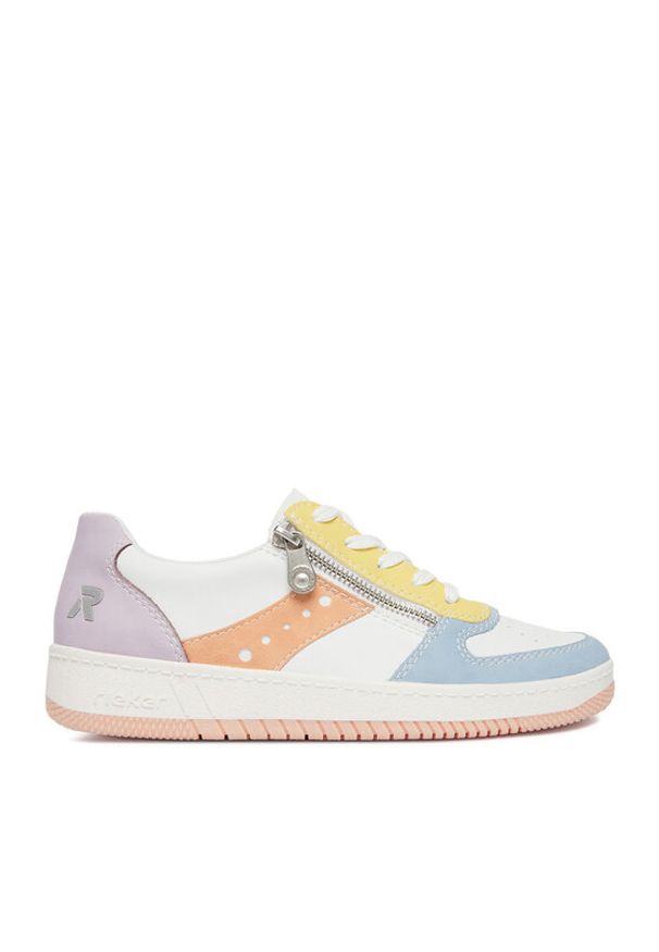 Rieker Sneakersy M5520-91 Biały. Kolor: biały. Materiał: materiał