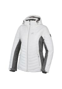 Damska kurtka narciarska Hannah Balay Bright White/Grey Mel 6000 mm. Kolor: biały, szary, wielokolorowy. Sport: narciarstwo