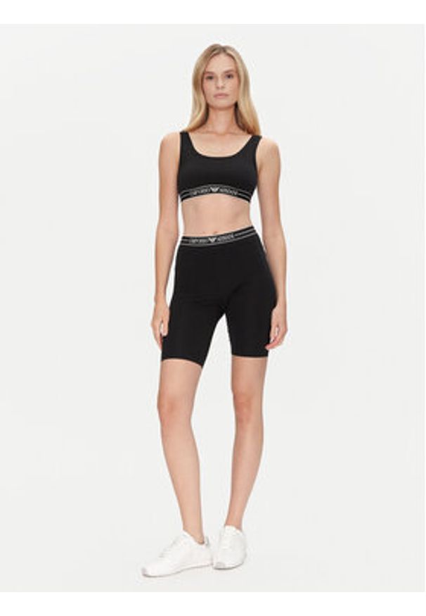 Emporio Armani Underwear Kolarki EW000413 AF10881 UC001 Czarny Slim Fit. Kolor: czarny. Materiał: bawełna
