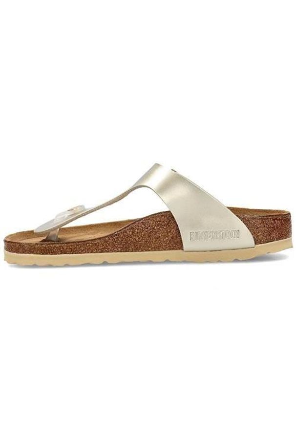 Japonki dla dzieci Birkenstock Gizeh. Kolor: żółty. Materiał: materiał