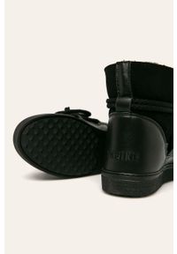 Inuikii - Śniegowce. Nosek buta: okrągły. Zapięcie: sznurówki. Kolor: czarny. Materiał: guma #3