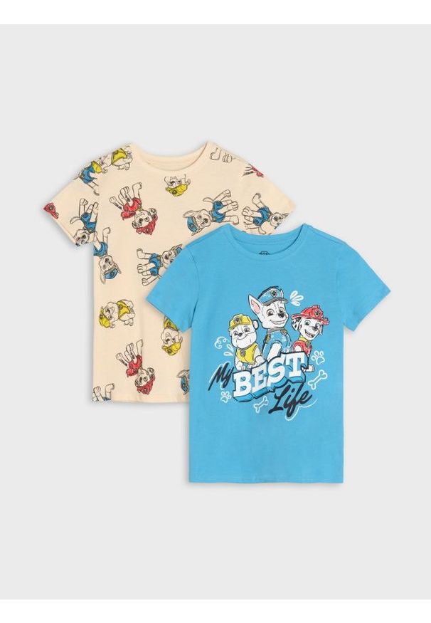 Sinsay - Koszulki 2 pack PAW Patrol - wielobarwny. Materiał: bawełna. Wzór: nadruk