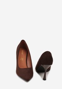 Born2be - Brązowe Szpilki Vices ze Skórzaną Wkładką Afurriva. Okazja: na co dzień. Kolor: brązowy. Materiał: skóra. Obcas: na szpilce. Styl: casual, elegancki #5