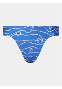 Seafolly Dół od bikini Set Sail 40726 Niebieski. Kolor: niebieski. Materiał: syntetyk