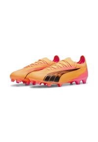Puma - Buty piłkarskie ULTRA ULTIMATE FG/AG PUMA. Kolor: wielokolorowy, różowy, czarny. Materiał: materiał, syntetyk. Sport: piłka nożna