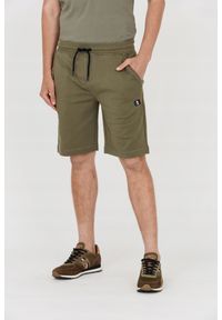 Aeronautica Militare - AERONAUTICA MILITARE Męskie dresowe bermudy zielone, Rozmiar XXL. Kolor: zielony. Materiał: bawełna, dresówka. Wzór: haft #5