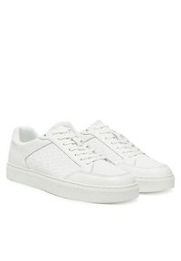 Calvin Klein Sneakersy Clean Cup Low Laceup Mono HM0HM01899 Biały. Kolor: biały. Materiał: skóra #5