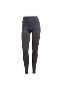 Adidas - Legginsy Seamless Branded 7/8. Kolor: czarny. Materiał: materiał